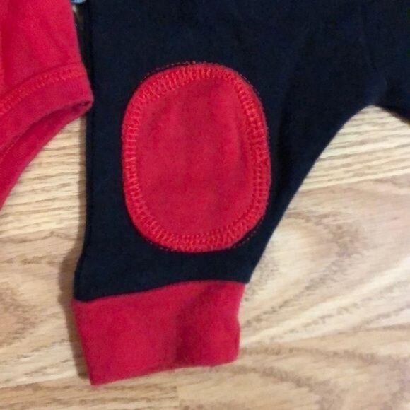 Disney Baby Mickey Mouse Bodysuit & Pants Set 0-3M Cotton/Polyester Black/Red - Picture 6 of 8
